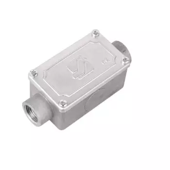 Коробка протяжная DKC 6030-20 алюминиевая, 2 ввода 180°, М20х1,5 ,IP55, 118х51х42мм, "Cosmec"