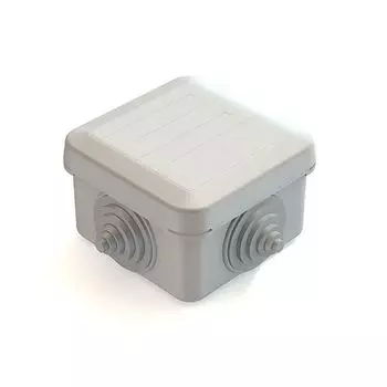 Коробка распаячная CHINT 8820012 для наружного монтажа 70х70х40мм IP55 4 гермоввода с защелк. Крышкой