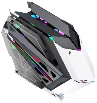 Корпус ATX 1STPLAYER ZX8 черный/белый, без БП, боковые панели из закаленного стекла, 2*USB 3.0, audio