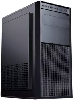 Корпус ATX ACCORD A-300 черный, без БП, 4*120mm, 2*USB2.0, USB3.0, audio