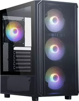 Корпус ATX ACCORD ACC-3602 черный, без БП, 2*USB 3.0, USB 3.1, audio