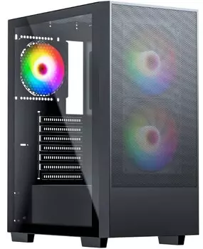 Корпус ATX ACD Citadel 106 AH-TC6GA-0000 без БП, боковая панель из закалённого стекла, USB 3.0, 2*USB 2.0