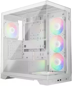 Корпус ATX ADATA XPG INVADER X WHITE без БП, пер. и бок. панели из закаленного стекла, 2*USB 3.2, Type-C, audio