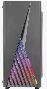 Корпус ATX AeroCool Delta 4711099472802 черный, без БП, боковая панель закаленное стекло, USB 3.0, 2