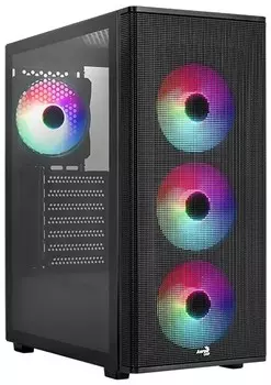 Корпус ATX AeroCool Designer-G-BK-v2 4711099476770 черный, без БП, USB 3.0, 2*USB 2.0, HD Audio