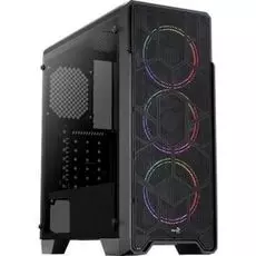 Корпус ATX AeroCool Ore Saturn FRGB 4710562754179 черный, без БП, с окном, USB 3.0, 2*USB 2.0, audio