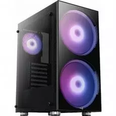 Корпус ATX AeroCool Python-G-BK-v1 черный, без БП, 1x120mm, 2x200mm, 2xUSB2.0, 1xUSB3.0, audio, bott PSU