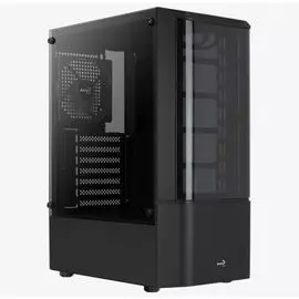 Корпус ATX AeroCool Quantum-G-BK-v1 4710562758504 черный, без БП, боковая панель из закалённого стекла, 2*USB 3.0, USB 2.0, audio