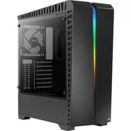 Корпус ATX AeroCool Scar-G-BK-v1 4718009156388 черный, без БП, боковая панель из закалённого стекла, 2*USB 3.0, 2*USB 2.0, audio