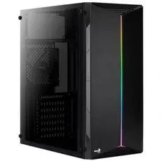 Корпус ATX AeroCool Split 4718009158047 черный, без БП, с окном, USB 3.0, 2*USB 2.0, audio