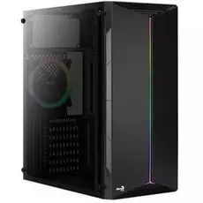 Корпус ATX AeroCool Split Tempered Glass 4718009157781 без БП, боковое окно, черный