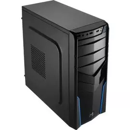 Корпус ATX AeroCool V2X 4713105952681 чёрно-синий, без БП,