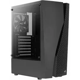 Корпус ATX AeroCool Wave 4711099470334 черный, без БП, боковое окно (закаленное стекло), 2*USB 3.0, USB 2.0, audio