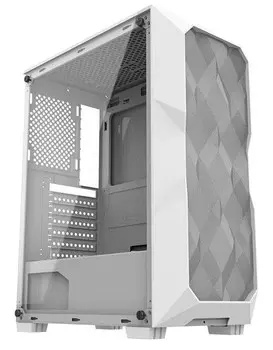Корпус ATX ALSEYE Big Jony-W Big Jony-W белый, без БП, окно, 2*USB2.0, USB3.0, audio