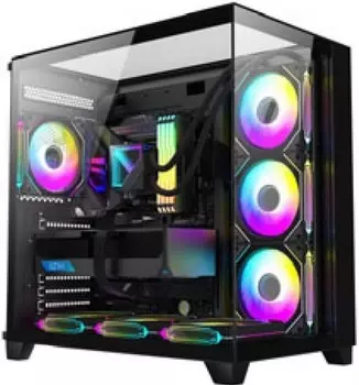 Корпус ATX ALSEYE Vision Ultra B AS.07.0234 без БП, боковая панель из закалённого стекла, 2*USB 2.0, US 3.2