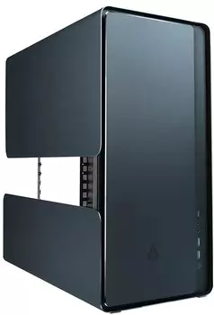 Корпус ATX Azza Cast CSAZ-808B-M черный, без БП, 2xUSB3.0, USB Type-C, audio