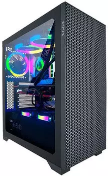 Корпус ATX Azza Hive CSAZ-450 черный, без БП, боковая панель из закалённого стекла, 2xUSB2.0, USB3.0, audio