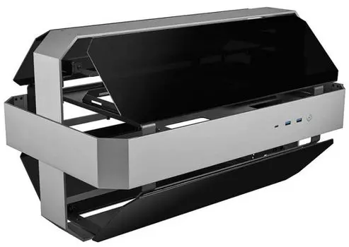 Корпус ATX Azza OPUS CSAZ-809 черный, без БП, 4 боковых панели из закалённого стекла, 2xUSB3.0, USB Type-C, audio