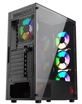 Корпус ATX Bloody BD-CC120F-BK черный, без БП, USB 2.0, USB 3.0