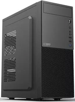 Корпус ATX CBR E188 без БП, 1*USB 3.0, 2*USB 2.0, HD Audio+Mic, black