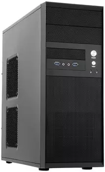 Корпус ATX Chieftec CQ-01B-U3-OP черный, без БП, 2*USB 3.0, audio