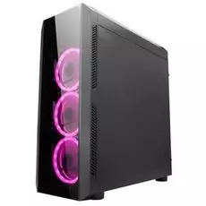Корпус ATX Chieftec GL-02B-OP Scorpion II, черный, без БП, закаленное стекло, 2xUSB 3.0, 1xUSB 2.0, аудио, 3х120мм RGB, 1х120мм RGB