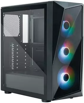 Корпус ATX Cooler Master CMP 520 черный, без БП, боковая панель из закаленного стекла, USB 3.2, USB