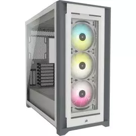 Корпус ATX Corsair iCUE 5000X RGB CC-9011213-WW белый, без БП, стенка из закаленного стекла, 2*USB 3.0, USB 3.1 Type-C, audio