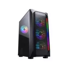 Корпус ATX Cougar MX410 Mesh-G RGB 385VM70.0005 4x 120mm ARGB fan + HUB, без БП, боковое окно, чёрный