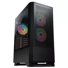Корпус ATX Cougar MX430 Mesh RGB черный, без БП, боковое окно из закалённого стекла, 2*USB 3.0, USB 2.0, audio