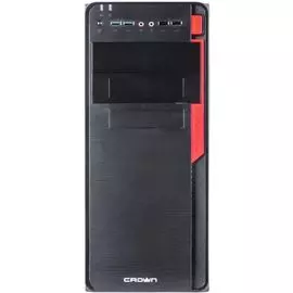 Корпус ATX Crown CMC-C 503 CM000002036 black, USB2.0*2, USB3.0*2, Mic, HD audio, слоты 5.25''*4+3.5"*7+2.5''*1, слоты раширения 6 шт