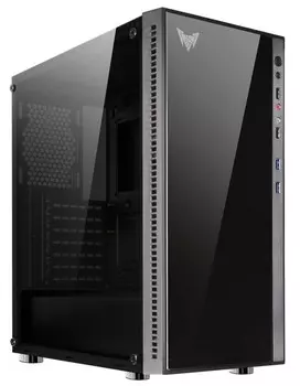 Корпус ATX Crown CMC-GS10Z CM000003133 черный, закалённое стекло, без БП, 2*USB 2.0, 2*USB 3.0, audio