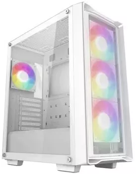 Корпус ATX Deepcool CC560 MESH V2 WH без БП, боковая панель из закалённого стекла, USB 2.0, USB 3.2