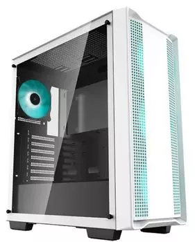 Корпус ATX Deepcool CC560 WH Limited белый, без БП, боковая панель из закаленного стекла, USB 3.0, USB 2.0, audio