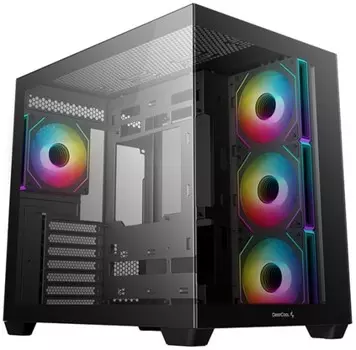 Корпус ATX Deepcool CG530 4F без БП, боковая панель из закалённого стекла, 2*USB 3.0, USB Type-C