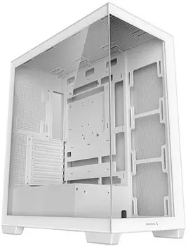 Корпус ATX Deepcool CG580 WH без БП, боковое окно (панорама), белый