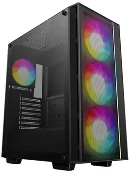 Корпус ATX Deepcool MATREXX 55 MESH V4 черный, без БП, окно из закаленного стекла, 2*USB3.0, audio