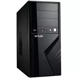 Корпус ATX Delux 875 черный, с БП 500W