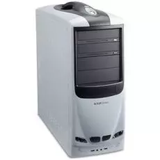 Корпус ATX Delux MG760 черный с белым, БП 450W (2хUSB2.0, Audio)