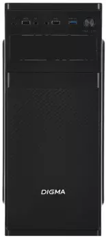 Корпус ATX Digma DC-ATX200-U3 черный, без БП, 2*120mm, 1*80mm, USB2.0, USB3.0, audio