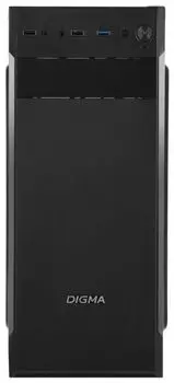 Корпус ATX Digma DC-ATX201-U3 черный без БП ATX 1x80mm 2x120mm 1xUSB2.0 1xUSB3.0 audio