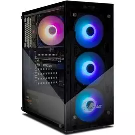 Корпус ATX Eurocase A01 без БП 3 ARGB black