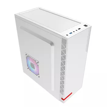 Корпус ATX Eurocase M12 белый, ABS пластик, 2*USB2.0, USB3.0, HD AUDIO