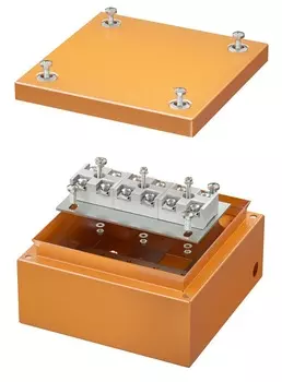Коробка распределительная DKC FSK30610 стальная FS с гладкими стенками и клеммниками, IP66, 150х150х