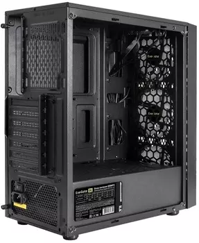 Корпус ATX Exegate EVO-8243-NPX600 EX293018RUS черный, 600W, с окном, 2*USB2.0, 1*USB3.0, 3*120mm fan, с RGB подсветкой
