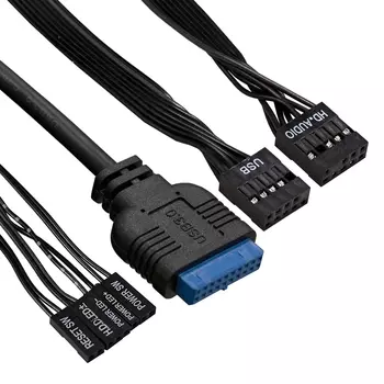 Корпус ATX Exegate EX290177RUS черный, БП 350W, 2*USB 2.0, USB3.0, audio
