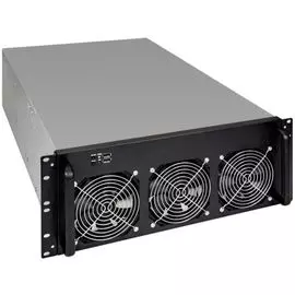 Корпус ATX Exegate Pro 8-650 черный, без БП, 2*USB 2.0, установка в стойку 4U