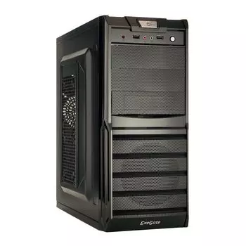 Корпус ATX Exegate XP-329S EX278402RUS miditower, без БП, 2*USB, Audio, black