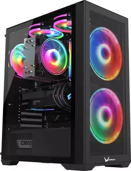 Корпус ATX FORMULA Air Power G5 DUO черный, без БП, боковая панель из закаленного стекла, USB 3.0, USB 3.1, audio
