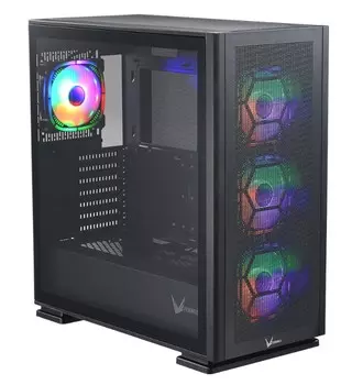 Корпус ATX FORMULA AIR POWER G5 EX черный, без БП, боковая панель из закаленного стекла, 2*USB3.0, audio